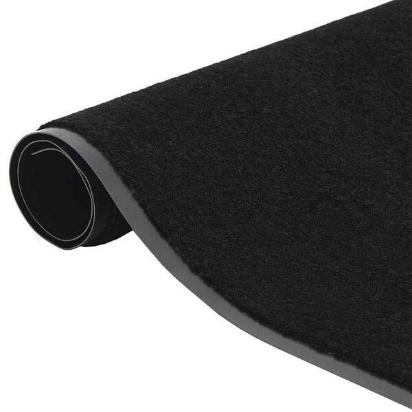 vidaXL Fu&szlig;matte Schwarz 60x150 cm