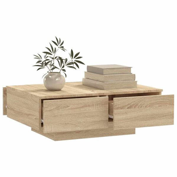 vidaXL Couchtisch Sonoma-Eiche 90x60x31 cm Holzwerkstoff