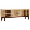 vidaXL TV-Schrank 130 x 30 x 46 cm Massivholz Mango