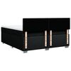 vidaXL Boxspringbett mit Matratze Schwarz 180x200 cm Stoff