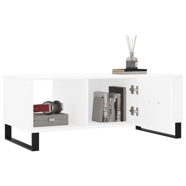 vidaXL Couchtisch Wei&szlig; 102x50x40 cm Holzwerkstoff