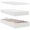 vidaXL Ottoman-Bett mit Matratzen Wei&szlig; 200x200 cm Kunstleder
