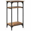 vidaXL Beistelltisch mit Regal Altholz 40 x 30 x 75 cm Holzwerkstoff