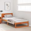vidaXL Bettrahmen Wachsbraun 90 x 190 cm Massives Kiefernholz