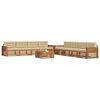 vidaXL Outdoor-Sofagarnitur mit Kissen 9 pcs Natur und Beige
