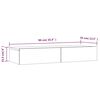 vidaXL TV-Schrank mit LED-Leuchten Hochglanz-Schwarz 90x35x15,5 cm
