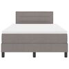 vidaXL Boxspringbett mit Matratze Taupe 120 x 200 cm Stoff
