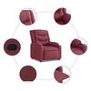 vidaXL Relaxsessel Weinrot Stoff