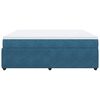 vidaXL Boxspringbett mit Matratze Dunkelblau 200x200 cm Samt