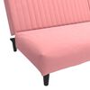 vidaXL Schlafsofa 2-Sitzer Rosa Samt