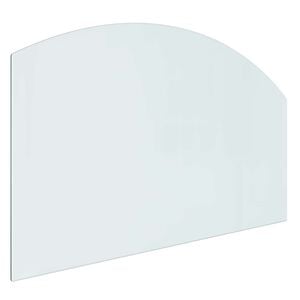vidaXL Feuerstelle Glasplatte Transparent 100 x 60 cm Glas