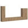 vidaXL TV-Wandregal-Set 6 stk. Artisan-Eiche