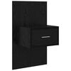 vidaXL Kopfteil mit Schrank 3 pcs Schwarz Eichen-Optik Holzwerkstoff