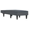 vidaXL Chaiselongue Dunkelgrau Samt