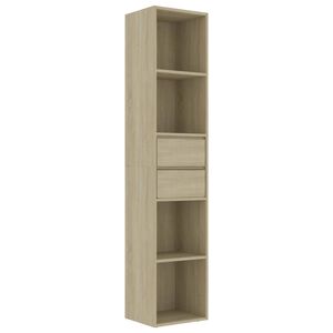 vidaXL B&uuml;cherregal Sonoma-Eiche 36x30x171 cm Holzwerkstoff