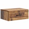 vidaXL Wandmontierter Nachttisch Altholz 49 x 34,5 x 20 cm
