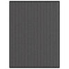 vidaXL Fu&szlig;matte Streifen Schwarz und Grau 90x120 cm