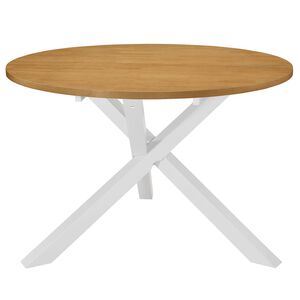 vidaXL Esstisch Wei&szlig; 120x75 cm MDF