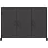 vidaXL Sideboard Schwarz 100,5x39x72 cm Stahl