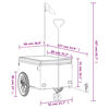 vidaXL Fahrradanh&auml;nger Schwarz 45 kg Eisen