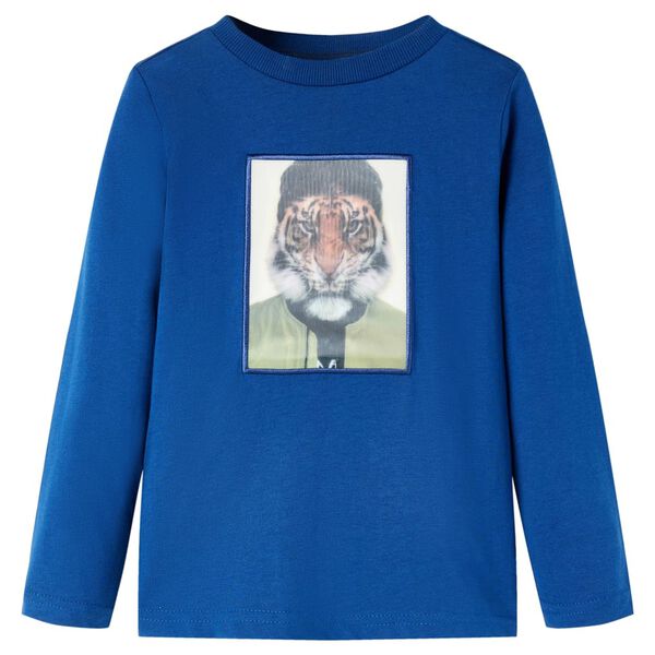 Kinder-Langarmshirt Dunkelblau 104