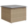 vidaXL Garten-Sofa-Set mit Speicher 6 pcs Beige Poly Rattan