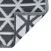 vidaXL Outdoor-Teppich ARAKIL Schwarz 160x230 cm PP