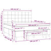vidaXL Boxspringbett mit Matratze Taupe 160x200 cm Stoff
