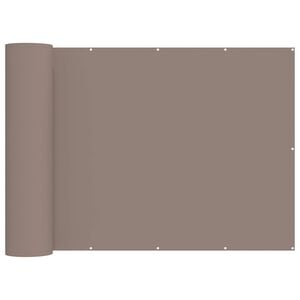 vidaXL Balkon Sichtschutz 200 x 700 cm Stoff mit PU-Beschichtung Taupe