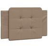 vidaXL Bettgestell mit LED ohne Matratze "Zadar" Cappuccino-Braun 90x190 cm