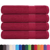vidaXL Saunat&uuml;cher FROGN 4 Stk. Bordeaux 80x200 cm 360 g/m&sup2;