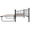 vidaXL Bettgestell Schwarz Stahl 180&times;200/90&times;200 cm