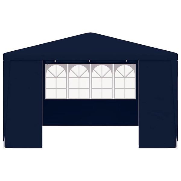 vidaXL Profi-Partyzelt mit Seitenwänden 4×4 m Blau 90 g/m²