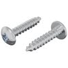 vidaXL Holzschrauben 2 pcs Silber M4 x 20 mm Stahl