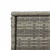 vidaXL Gartenschrank Grau 55x55x111 cm Poly Rattan