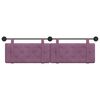 vidaXL H&auml;ngevorderseite Wandmontiert Lila 190 x 55 x 5 cm Samt