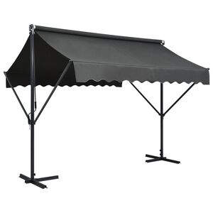 vidaXL Freistehende Markise 300x300 cm Anthrazit