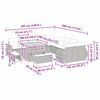 vidaXL Garten-Sofa-Set mit Kissen 13 pcs Schwarz und Creme