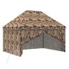 vidaXL Pop-up Pavillon mit 4 Seitenw&auml;nden 3 x 4,5 m Wald-Tarnfarbe
