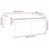 vidaXL Einziehbare Markise Gestreift Anthrazit 300 x 200 cm Stoff