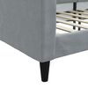 vidaXL Tagesbett Hellgrau 100x200 cm Stoff