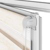 vidaXL Doppelrollo Marmorbeige 80x150 cm Stoffbreite 75,9 cm Polyester