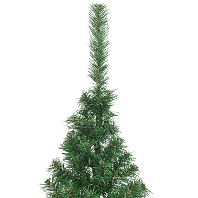 vidaXL Künstlicher Halb-Weihnachtsbaum mit Ständer Grün 180 cm PVC