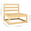 vidaXL 3-tlg. Garten-Lounge-Set mit Kissen Kiefer Massivholz