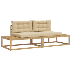 vidaXL Outdoor-Sofagarnitur Polyester Wei&szlig;