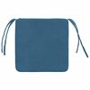 vidaXL Sitzkissen 4 pcs Blau 40 x 40 x 3 cm Samt
