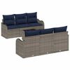 vidaXL Gartensofa-set Grau 55 x 55 x 37 cm Poly-Rattan