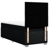 vidaXL Boxspringbett mit Matratze Schwarz 90x200 cm Stoff