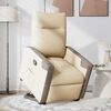 vidaXL Relaxsessel mit Aufstehhilfe Creme Stoff