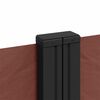 vidaXL Seitenmarkise Ausziehbar Braun 120x600 cm